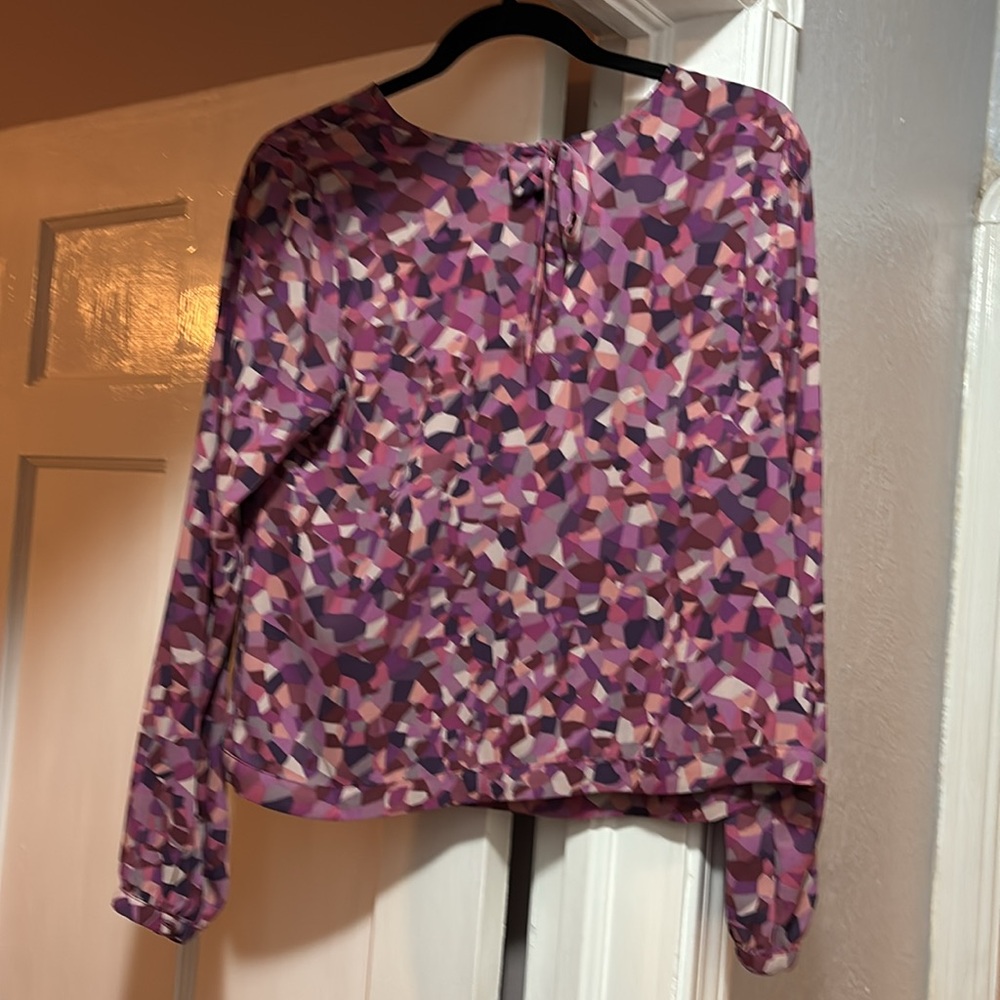 Stylish Pink Patterned Cabi Blouse - image 2